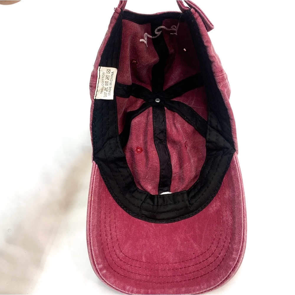Marron Denim Retro Fadded Ocean Wave Logo Dad Hat - Picture 7 of 10